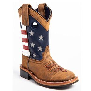 NEW! Cody James USA American Flag Western Boots Boys' SZ 13